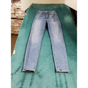 Aeropostale Jeans Size 4 Womens Blue Pants Stretch Denim High Rise Jegging